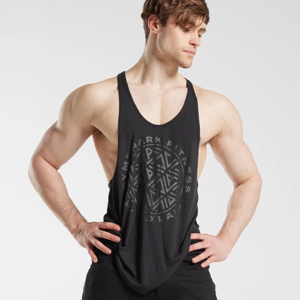 GYMSHARK DAVID LAID STRINGER BLACK (sold out)